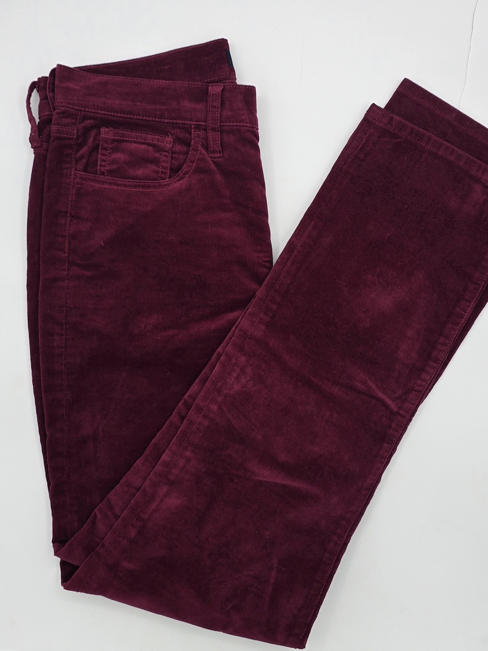 J. Crew Women's Corduroy Jeans in Deep Wine Sz 28 Tall